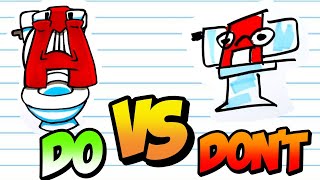 Cool DOs & DON'Ts Drawing Funny ALPHABET LORE In 1 Minute CHALLENGE!