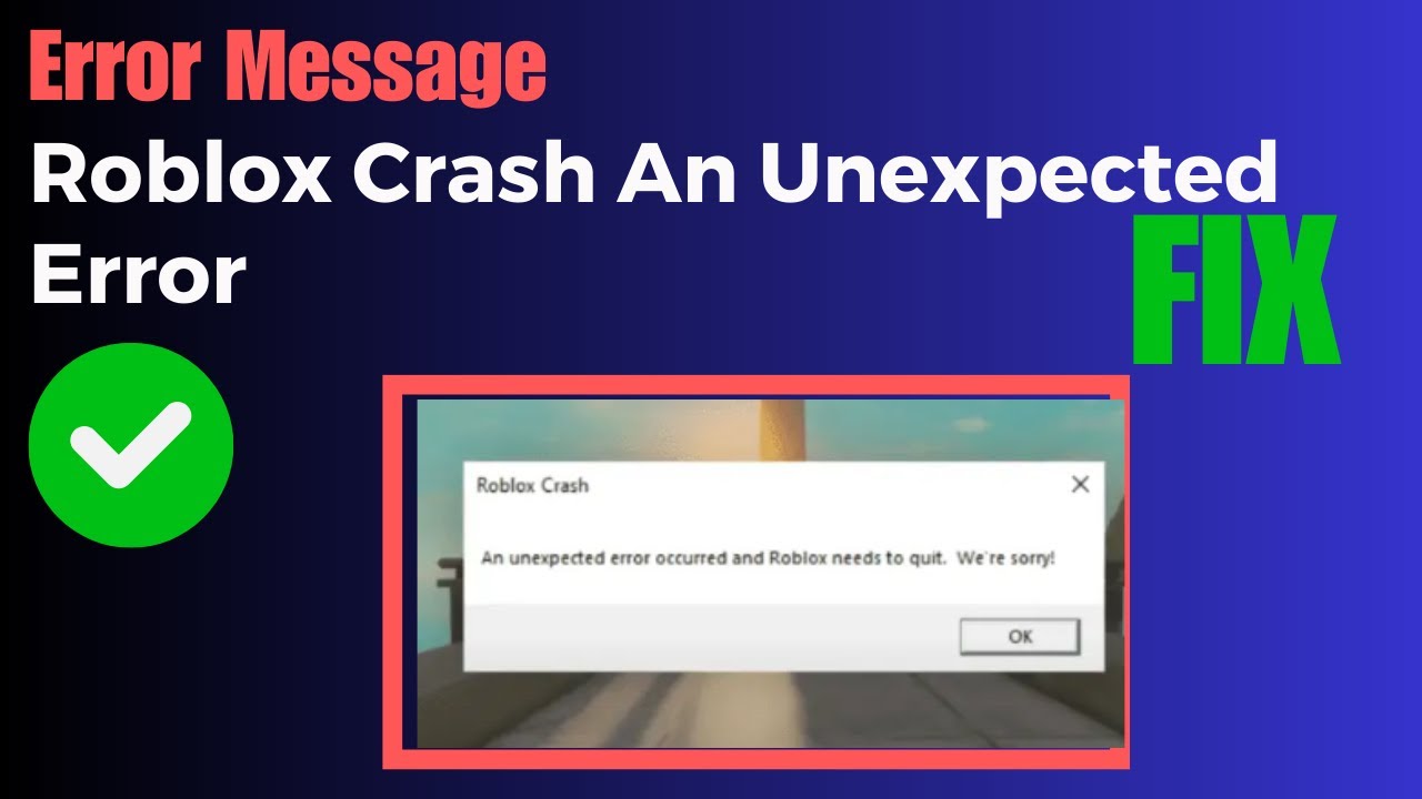 Roblox crashing without error message : r/RobloxHelp