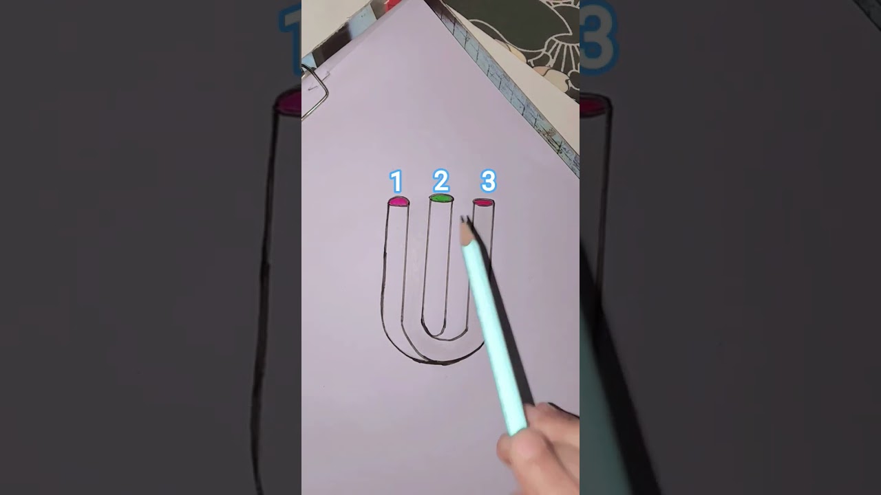 How is this possible????????????  3 or 2 #art #viralshort #illusion #@RoshaniRahul42