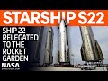 Ship 22 Moved to the Rocket Garden | SpaceX Boca Chica