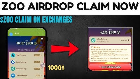 Zoo Airdrop claim on bitget,gate io exchange | Zoo Airdrop new update today | Zoo token price