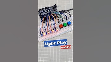 LED Light Show with Just 3 Buttons! 💡 #arduino #arduinoproject