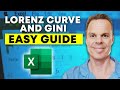 Excel: Lorenz Curve and Gini Coefficient - Full Tutorial