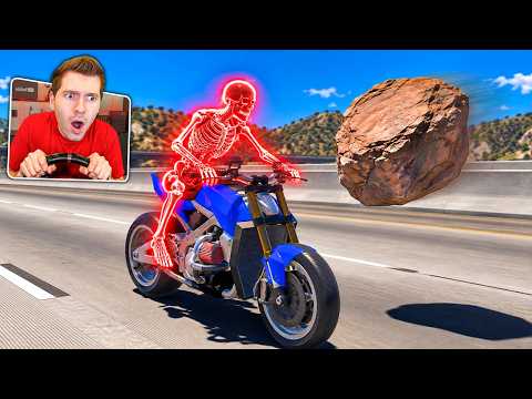 Quebrando OSSOS a cada BATIDA no BeamNG Drive! (novo realista)