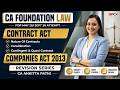CA Foundation Law - Contract Act, Companies Act 2013 - Revision by CA Ankita Patni