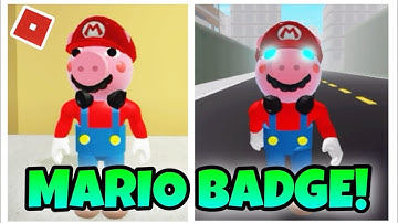 (EASY) How To Get MARIO Badge and TRAITOR Badge In Roblox Infected Developers Piggy Roleplay