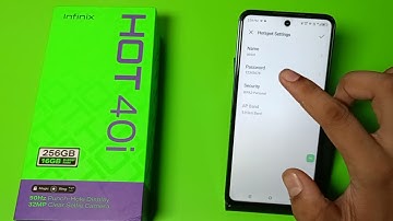 infinix Hot 40i: change hotspot password - How to use hotspot on infinix