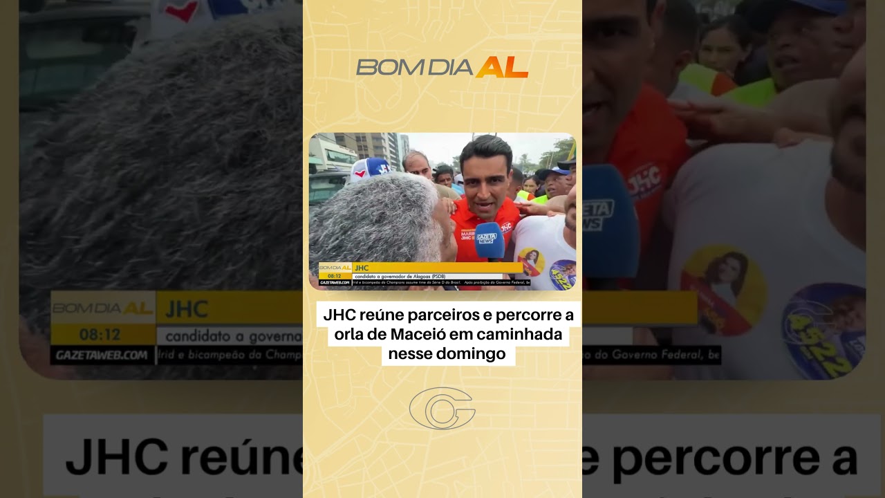 JHC reúne parceiros e percorre a orla de Maceió em caminhada nesse domingo