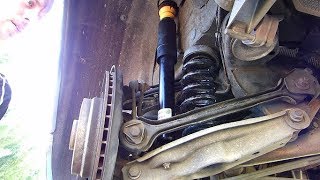 How to change rear shock absorbers on a BMW E91 Video