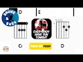 Wang Chung - Everybody Have Fun Tonight • Bass &amp; Drums | Scrolling Guitar Chords &amp; Lyrics