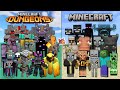 Minecraft vs Minecraft Dungeons - Epic Mob Battle Showdown!