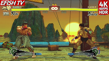 Ryu vs Fei Long (Hardest AI) - Ultra Street Fighter IV