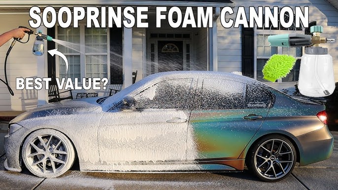 Kebtek Foam Cannon with Pressure Washer Gun 5200 PSI, Car Wash