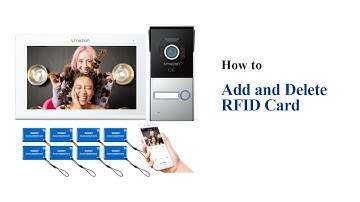 How to Add/Delete RFID Card for TMEZON Intercom System Model: MZ-IP-V718TW+MZ-VDP-NF402