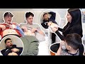 FIANCE AND BROTHERS TRY THE  LABOR CONTRACTIONS SIMULATOR*hilarious*