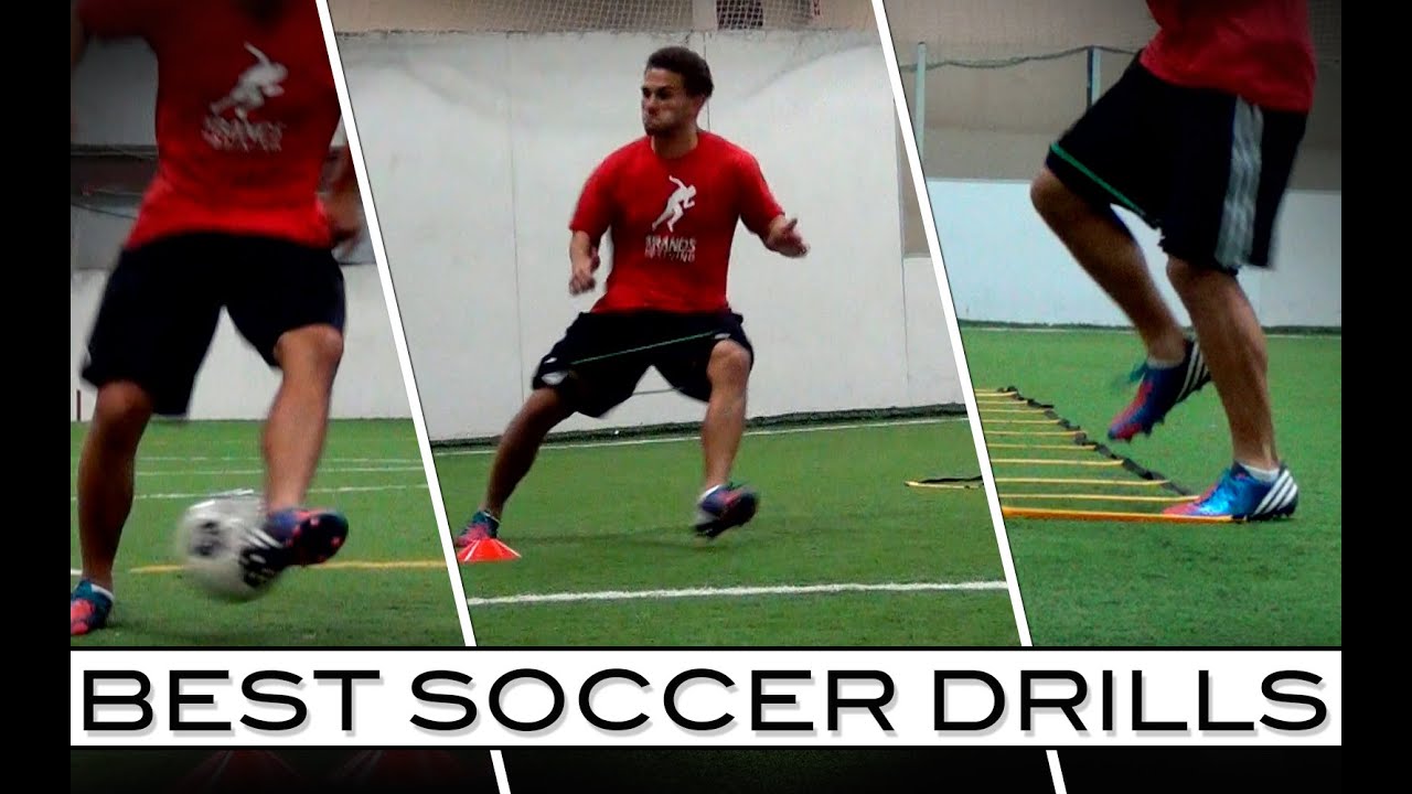 Best Soccer Drills Ball Skills And Speed Training Youtube