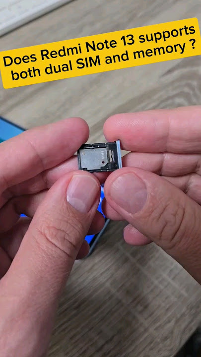 Does Xiaomi Redmi Note 13 supports both dual SIM and memory SD card? #xiaomi #redminote13 #shorts