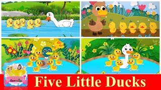 Five Little Ducks | THE BEST Songs for Children | การ์ตูน 4 แบบ สีสันสดใส