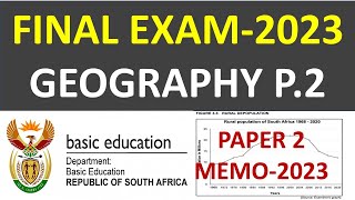 2023 MEMO FINAL PAPER P.2  GRADE 12 GEOGRAPHY P.2   (MAP WORK economic geography)  [THUNDEREDUC]