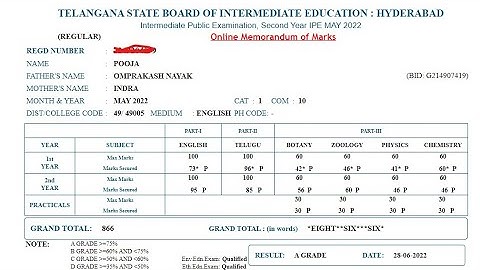 TS Inter 1st Year , 2nd Year Result 2022 Direct Link -Out ! How To Check TS Board Result 2022 ?