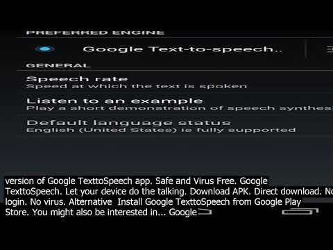 Google text to speech engine apk download google texttospeech  apk for android  apk f