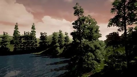 Sunset Lake Scene | Unreal Engine 4