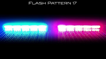 Raptor TIR Interior Split LED Visor Light Bar Flash Patterns