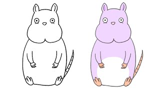 かんたん 坊ネズミの描きかた 千と千尋の神隠し ジブリ 009 Youtube