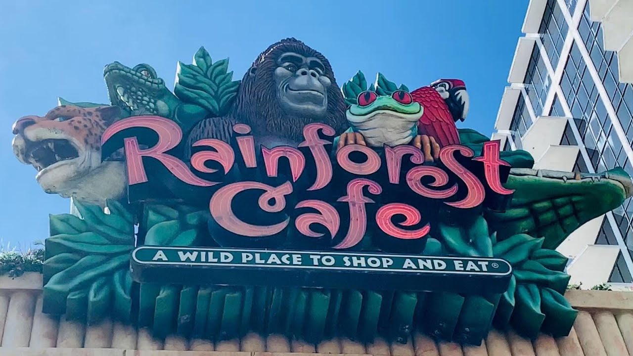RainForest Cafeee Atlantic City!!! Must GO Restaurant In Atlantic City