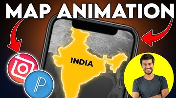 Map Animation Like@dhruvrathee ||How to Create a Map Animation||Map Animation