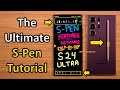 S24 ultra  every spen feature  setting explained step by step 