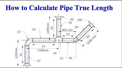 How to Calculate Pipe True length in an isometric drawing