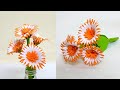 How to make paper flowers stick easy paper flowers craft corner by shermida