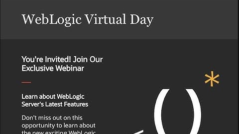 Oracle WebLogic Day