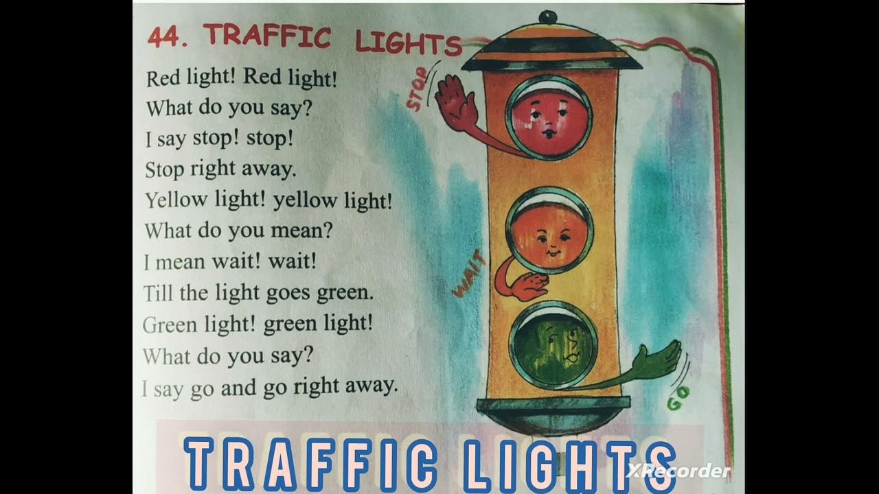 Traffic lights Rhyme nursery rhyme learn with me YouTube