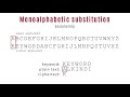 Monoalphabetic substitution