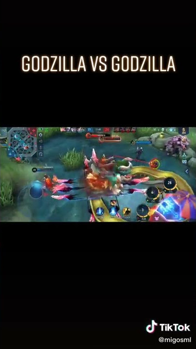 Godzilla Vs Godzilla In MLBB #godzilla #shorts #mobilelegends