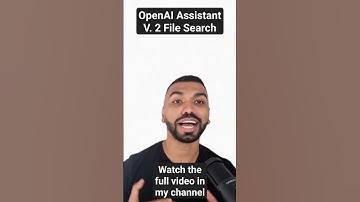 OpenAI Assistant V. 2 File Search Tool #python #code #openaiassistant  #filesearch