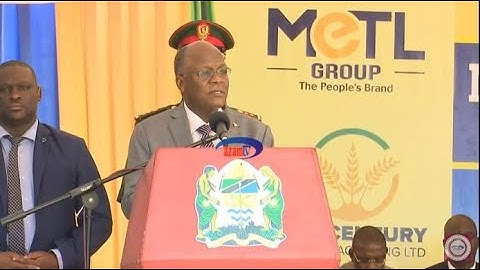 LIVE - RAIS MAGUFULI ANAZINDUA KIWANDA CHA 21st CENTURY FOOD AND PACKAGING
