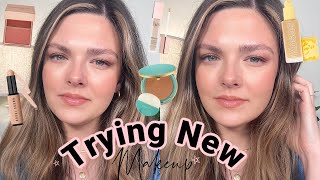 Trying New VIRAL Makeup! Kosas Revealer Foundation, LYS Triple Fix Concealer, Gucci Bronzer?!