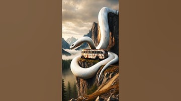AI Jungle Quest | Giant Snake vs Abandoned Bus | Amazon Mystery #shorts #nature #aiart #snake