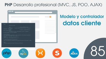 🐘 CURSO de PHP MVC POO MySQL - 85 Modelo y controlador datos cliente