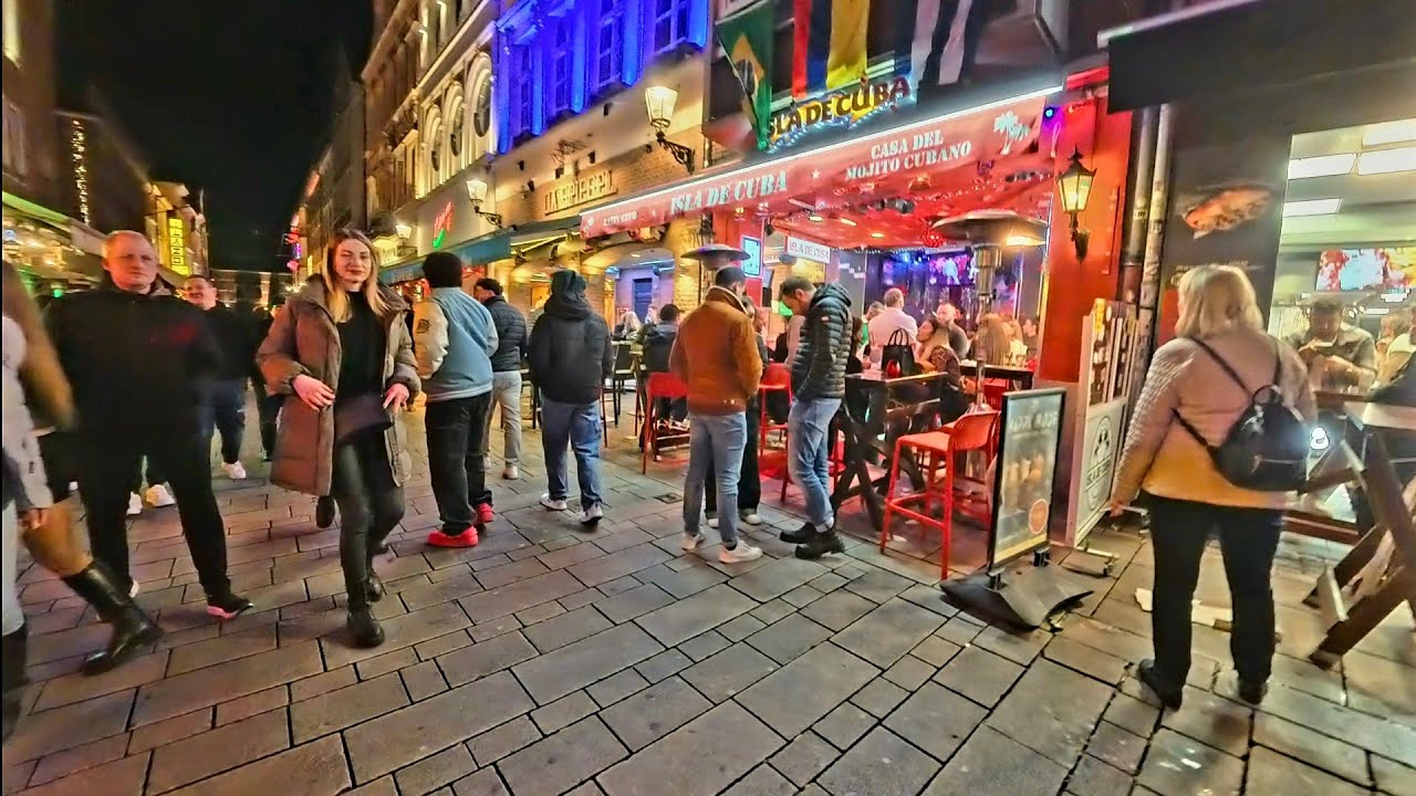 Düsseldorf Altstadt bei Nacht | Februar 2026 | 4K