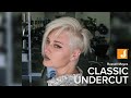 Classic Women's Undercut Haircut by Russell Mayes