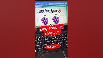 Grape 🍇 in ms word using just a keyboard shortcut you won