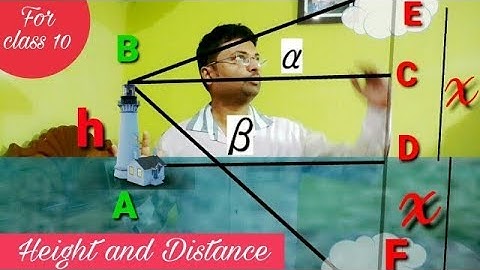 Heights and Distances Class 10// ऊँचाई एबं दूरी एक ट्रिक //By A+ tutorial