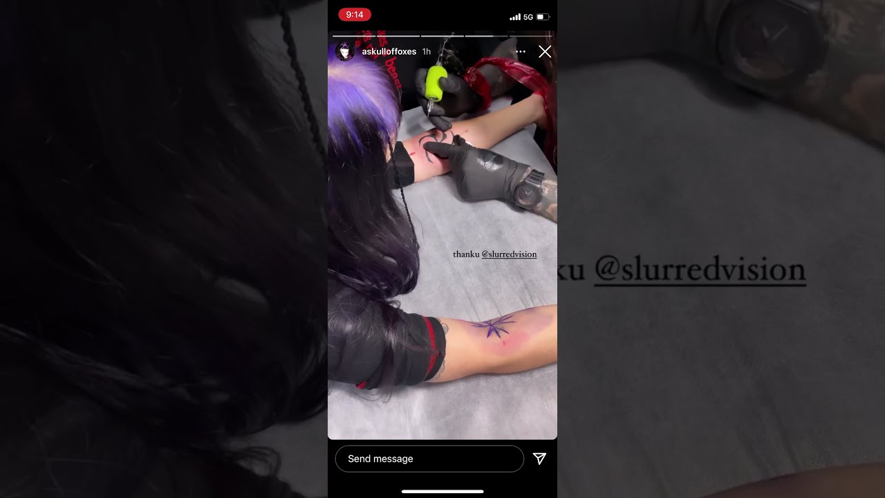 Zheani Sparkes Gets Stoner Witch Tattoo Covered Up With Sigil Spells zheani-sparkes-gets-stoner-witch-tattoo-covered-up-with-sigil-spells