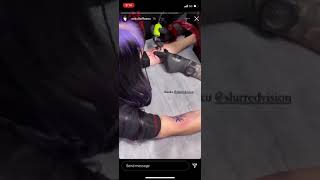 Zheani Sparkes gets Stoner Witch tattoo covered up with sigil spells