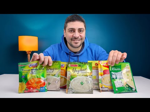 جربت انواع شوربة سريعه التحضير شوربة عدس فى 10 دقايق بس