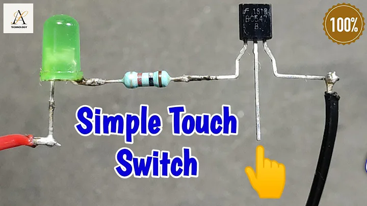 Simple Touch Sensor -- BC547 Transistor Project --Simple School Project